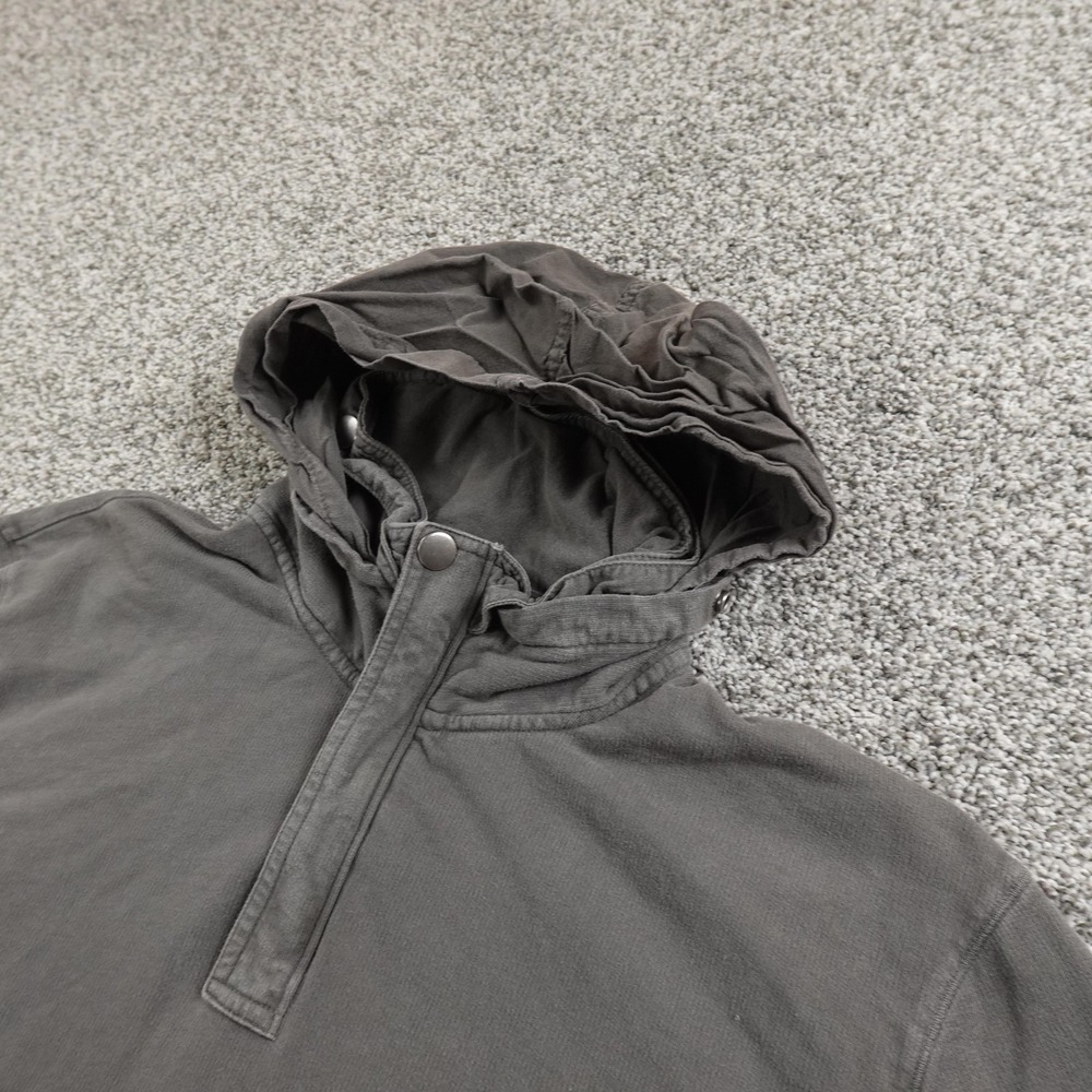 Gap‎ Hoodie Mens XL Gray Hooded Pullover Sweatshirt Grunge Goth Casual Y2K 00S